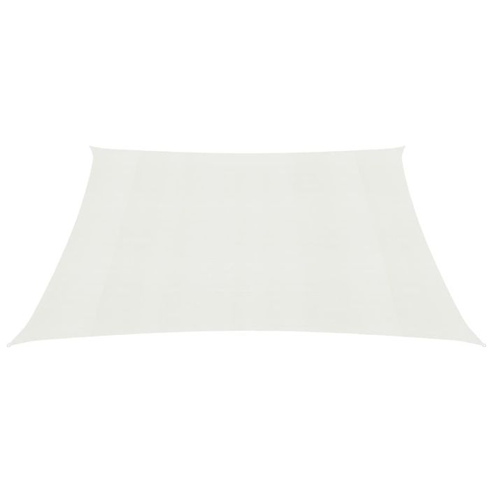 Voile d'ombrage 160 g/m² Blanc 6x6 m PEHD - Photo n°3