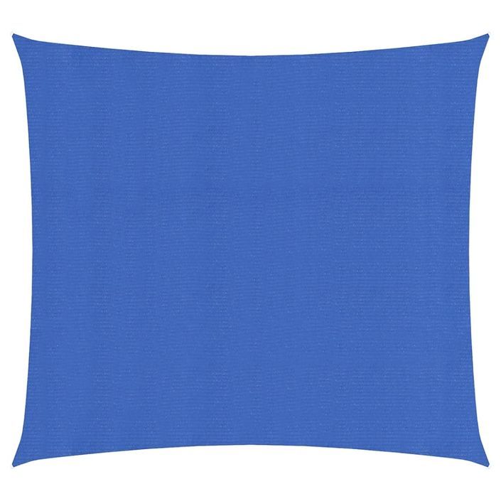 Voile d'ombrage 160 g/m² Bleu 2,5x2,5 m PEHD - Photo n°1