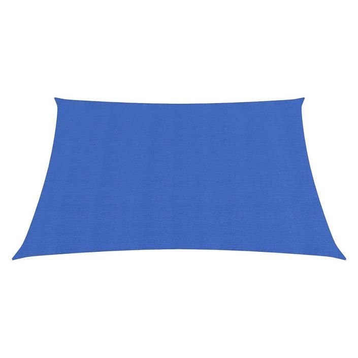 Voile d'ombrage 160 g/m² Bleu 2,5x2,5 m PEHD - Photo n°3