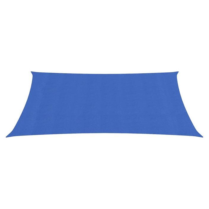 Voile d'ombrage 160 g/m² Bleu 2,5x3,5 m PEHD - Photo n°3