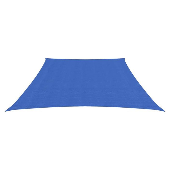 Voile d'ombrage 160 g/m² Bleu 3/4x2 m PEHD - Photo n°3