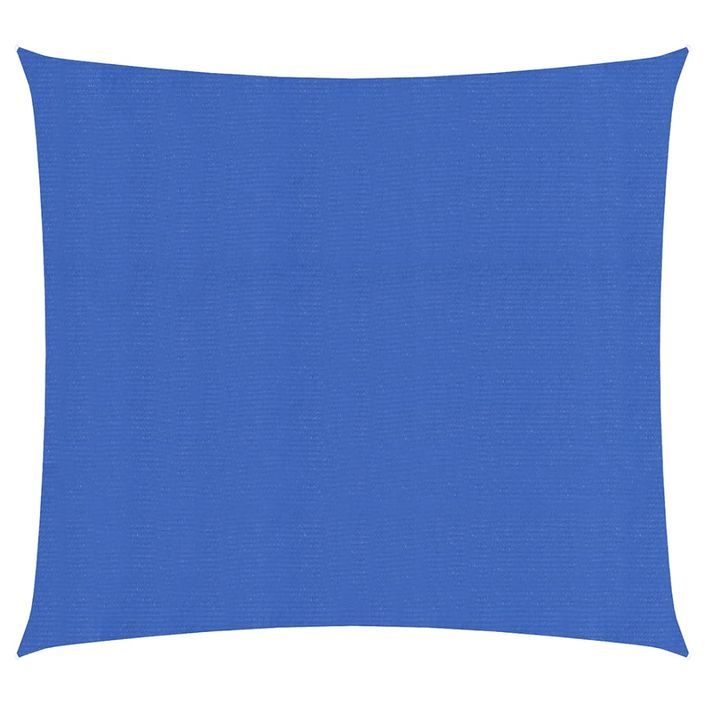 Voile d'ombrage 160 g/m² carré bleu 4,5x4,5 m PEHD - Photo n°1