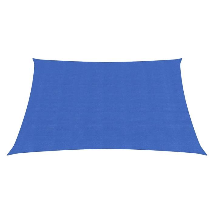 Voile d'ombrage 160 g/m² carré bleu 4,5x4,5 m PEHD - Photo n°2