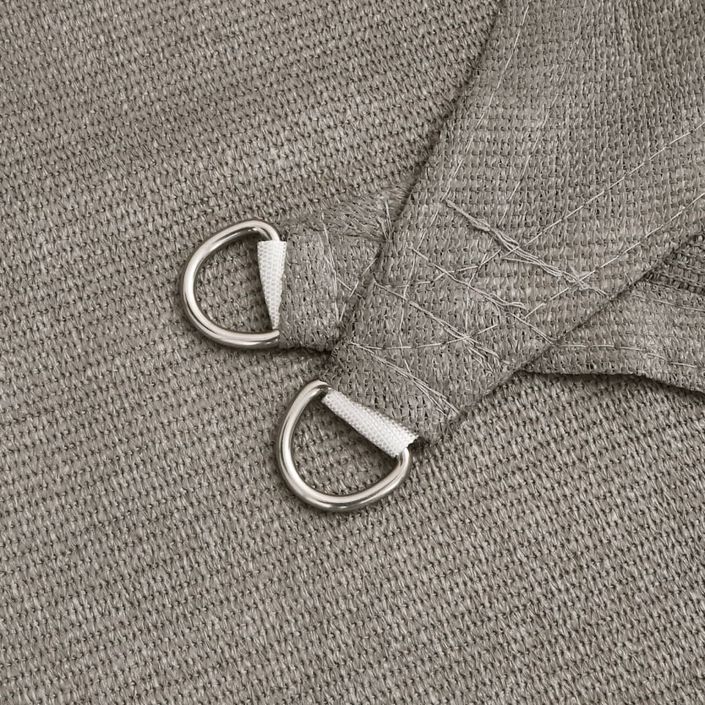 Voile d'ombrage 160 g/m² carré gris clair 2,5x2,5 m PEHD - Photo n°6