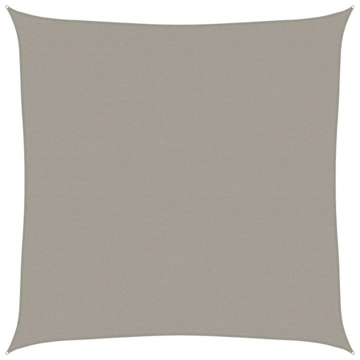 Voile d'ombrage 160 g/m² carré gris clair 4,5x4,5 m PEHD - Photo n°2