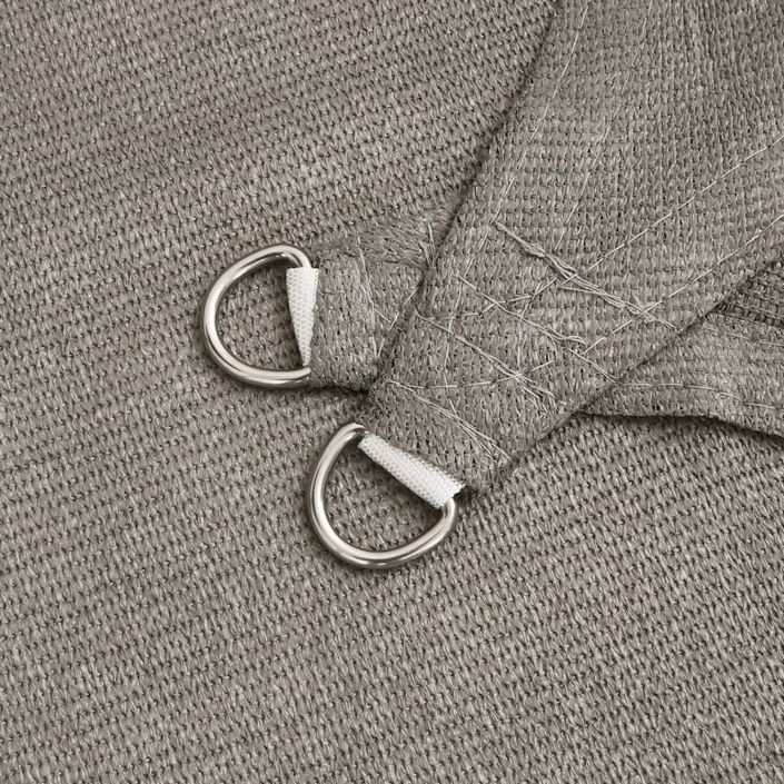 Voile d'ombrage 160 g/m² carré gris clair 4,5x4,5 m PEHD - Photo n°6