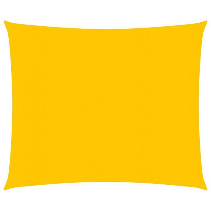 Voile d'ombrage 160 g/m² carré jaune 4,5x4,5 m PEHD - Photo n°1