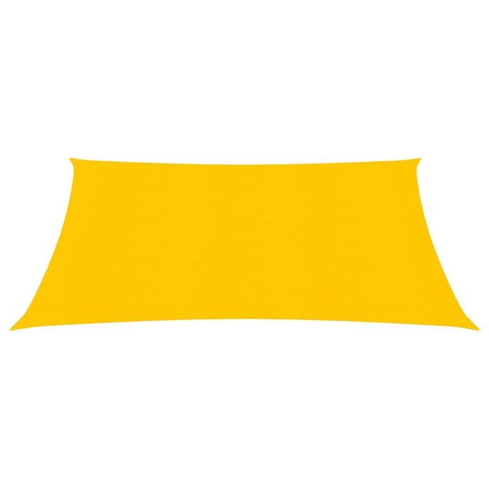 Voile d'ombrage 160 g/m² carré jaune 4,5x4,5 m PEHD - Photo n°2