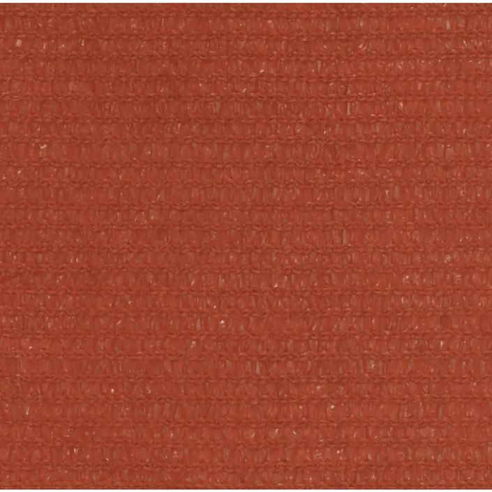 Voile d'ombrage 160 g/m² carré terre cuite 2,5x2,5 m PEHD - Photo n°5