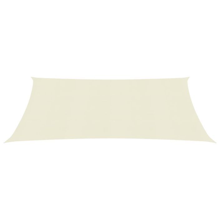 Voile d'ombrage 160 g/m² Crème 2,5x3 m PEHD - Photo n°3