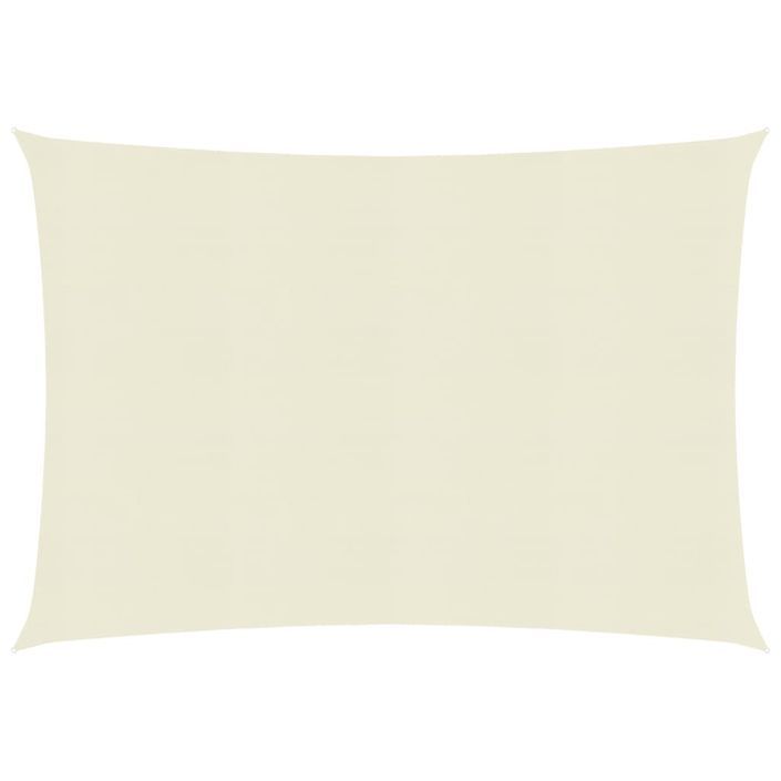 Voile d'ombrage 160 g/m² Crème 2x2,5 m PEHD - Photo n°6