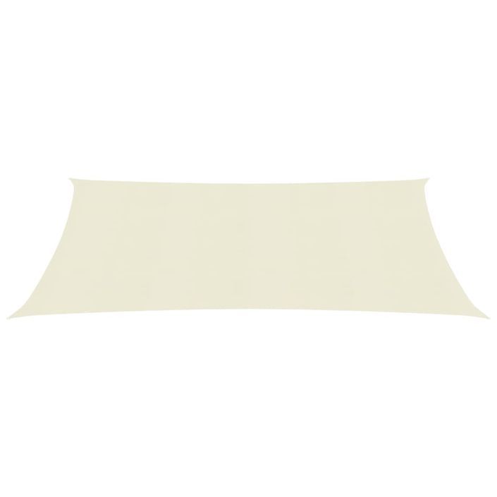 Voile d'ombrage 160 g/m² Crème 2x3,5 m PEHD - Photo n°3