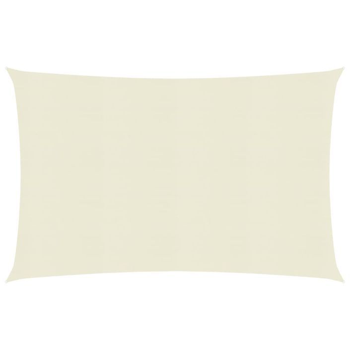 Voile d'ombrage 160 g/m² Crème 2x3 m PEHD - Photo n°1