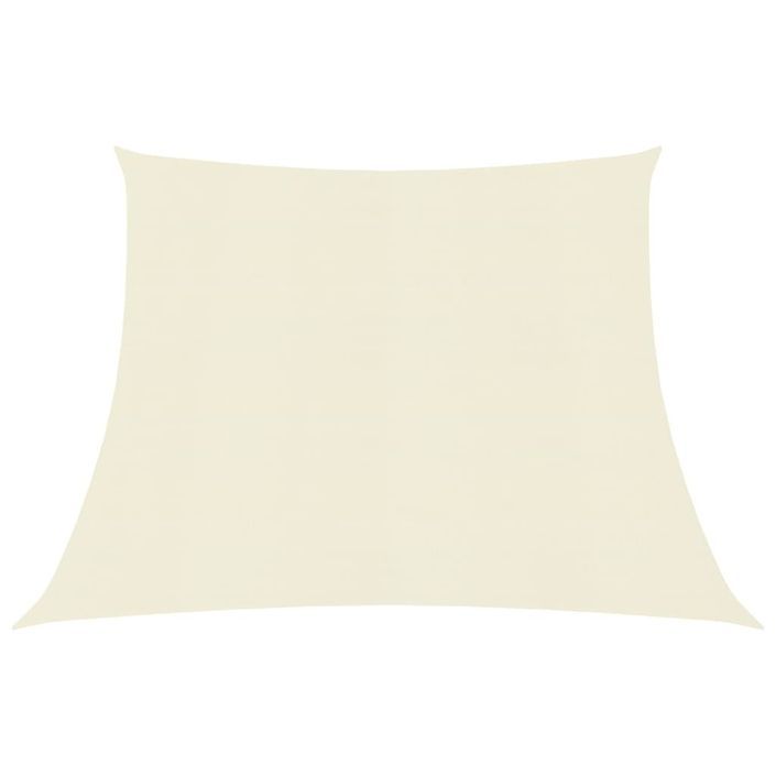 Voile d'ombrage 160 g/m² Crème 3/4x2 m PEHD - Photo n°1