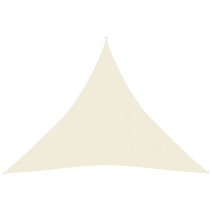 Voile d'ombrage 160 g/m² Crème 4,5x4,5x4,5 m PEHD - Photo n°1