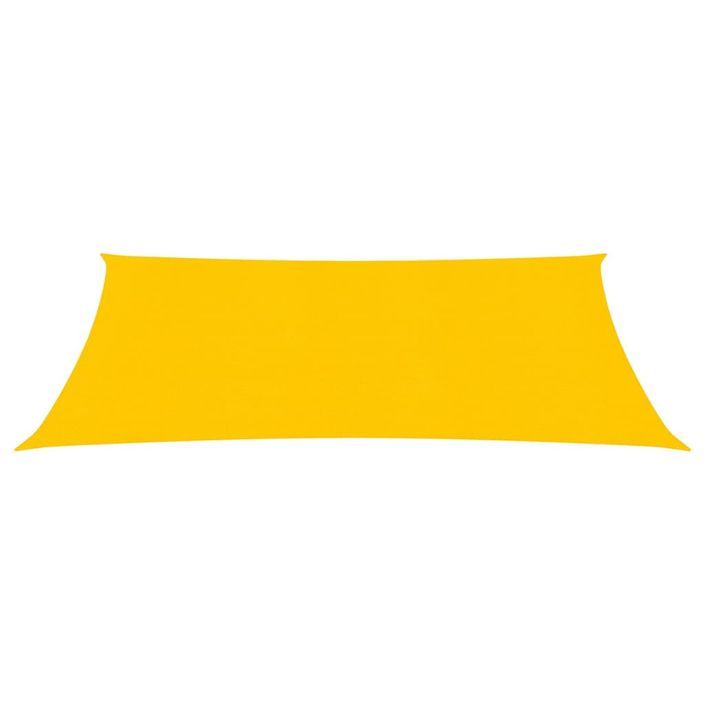 Voile d'ombrage 160 g/m² Jaune 2,5x3,5 m PEHD - Photo n°3