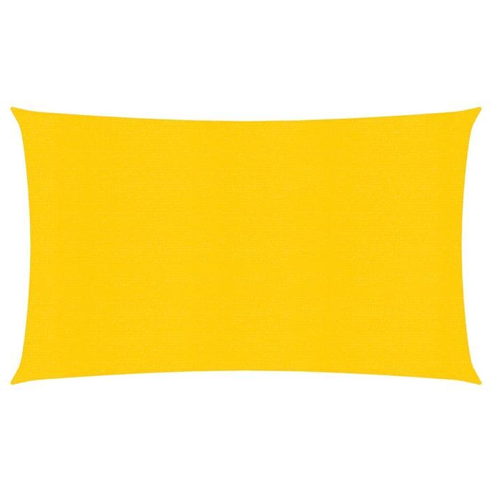 Voile d'ombrage 160 g/m² Jaune 2,5x5 m PEHD - Photo n°1