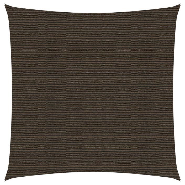 Voile d'ombrage 160 g/m² Marron 2,5x2,5 m PEHD - Photo n°1