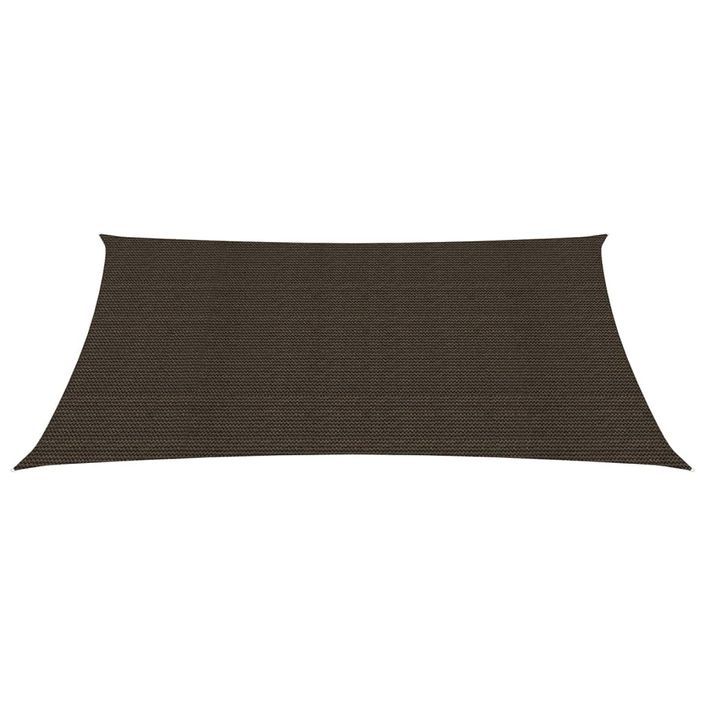 Voile d'ombrage 160 g/m² Marron 2,5x3,5 m PEHD - Photo n°3