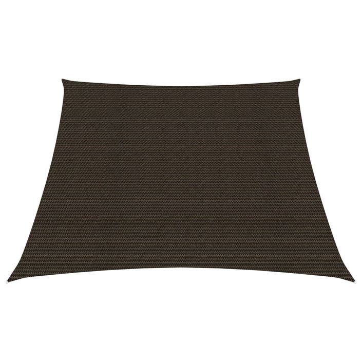 Voile d'ombrage 160 g/m² Marron 3/4x2 m PEHD - Photo n°1