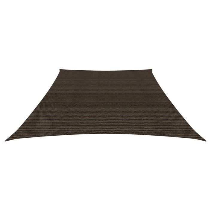 Voile d'ombrage 160 g/m² Marron 3/4x2 m PEHD - Photo n°2