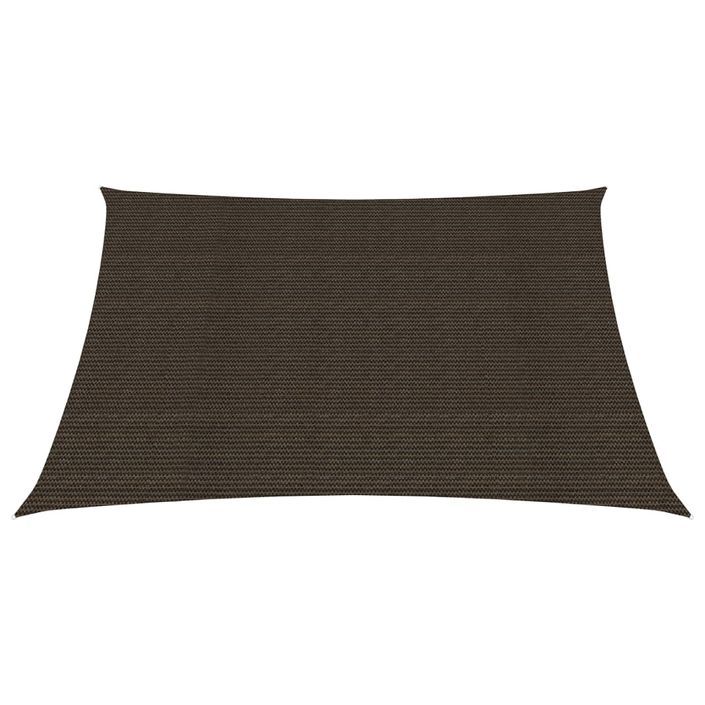 Voile d'ombrage 160 g/m² Marron 4,5x4,5 m PEHD - Photo n°3