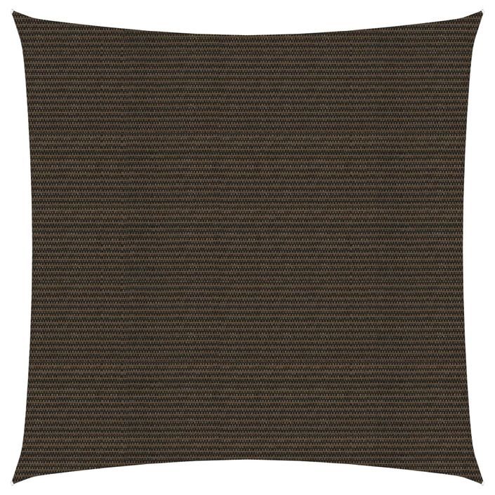 Voile d'ombrage 160 g/m² Marron 4x4 m PEHD - Photo n°1