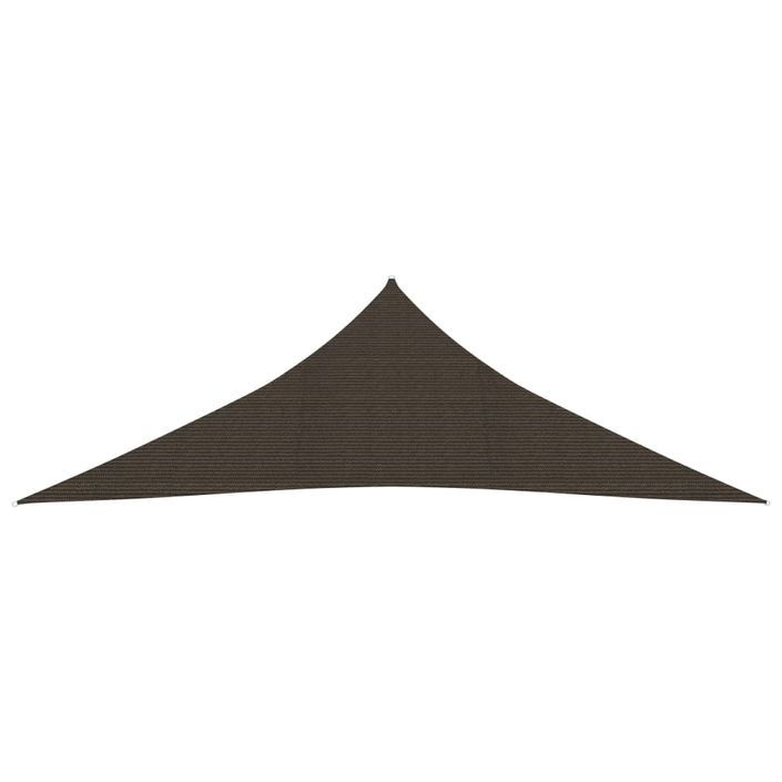 Voile d'ombrage 160 g/m² Marron 4x4x5,8 m PEHD - Photo n°3