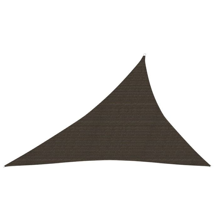 Voile d'ombrage 160 g/m² Marron 4x5x6,8 m PEHD - Photo n°1