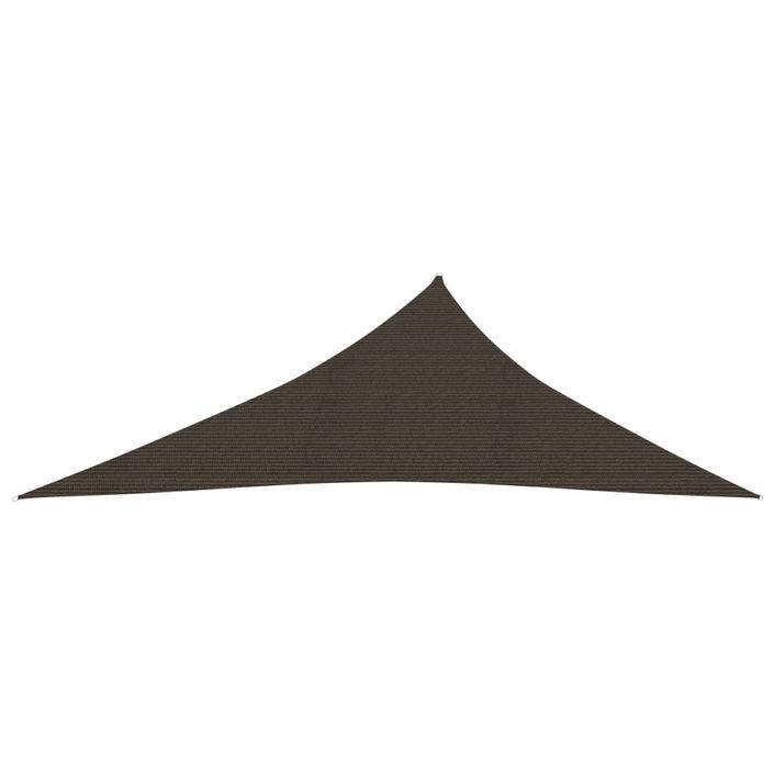 Voile d'ombrage 160 g/m² Marron 4x5x6,8 m PEHD - Photo n°2