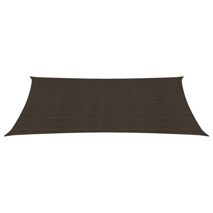 Voile d'ombrage 160 g/m² Marron 4x7 m PEHD - Photo n°3