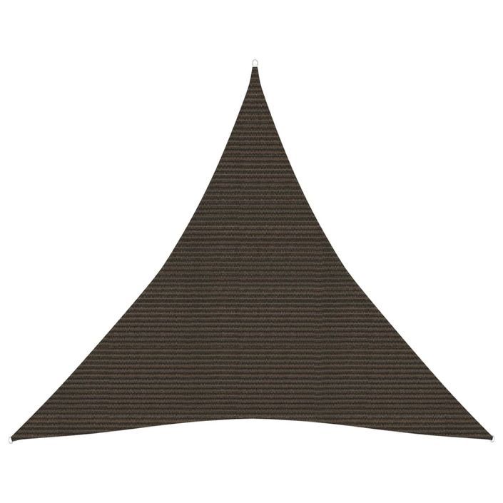 Voile d'ombrage 160 g/m² Marron 5x5x5 m PEHD - Photo n°1