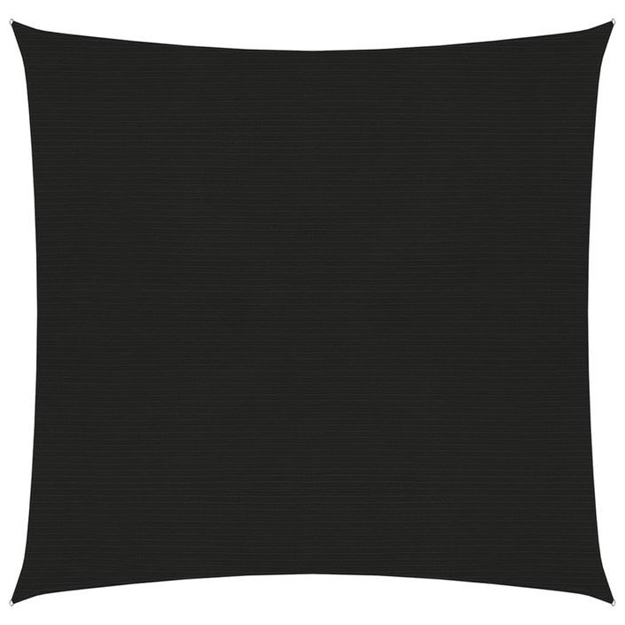 Voile d'ombrage 160 g/m² Noir 2,5x3 m PEHD - Photo n°1