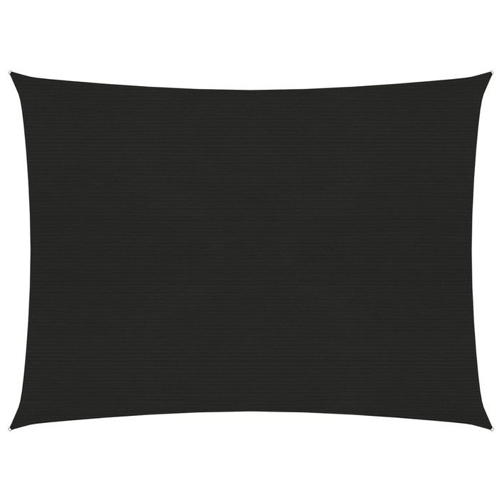 Voile d'ombrage 160 g/m² Noir 2x3,5 m PEHD - Photo n°1