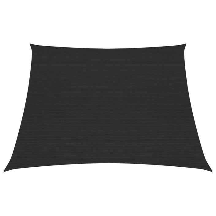 Voile d'ombrage 160 g/m² Noir 3/4x2 m PEHD - Photo n°1