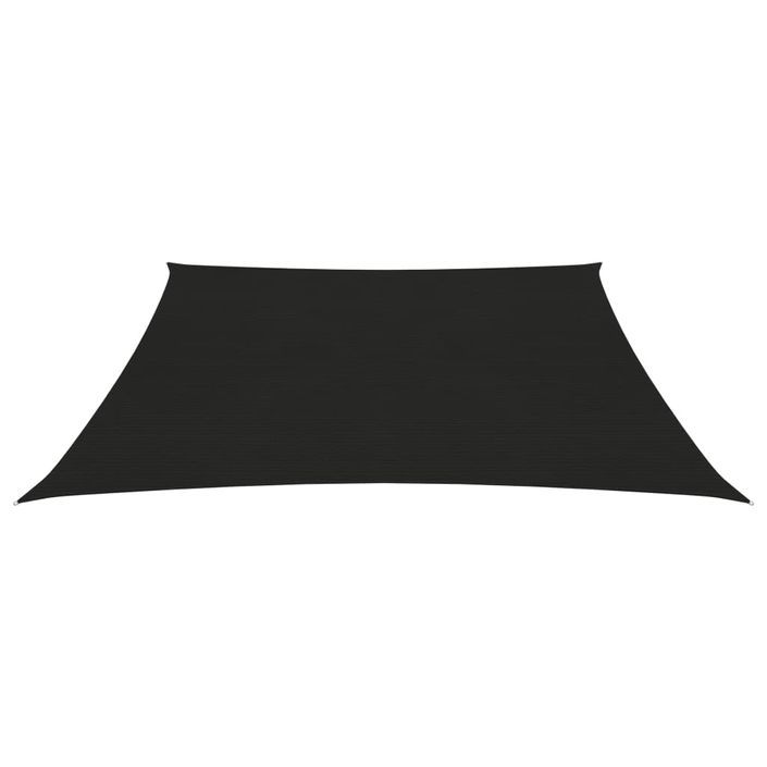 Voile d'ombrage 160 g/m² Noir 3/4x2 m PEHD - Photo n°3