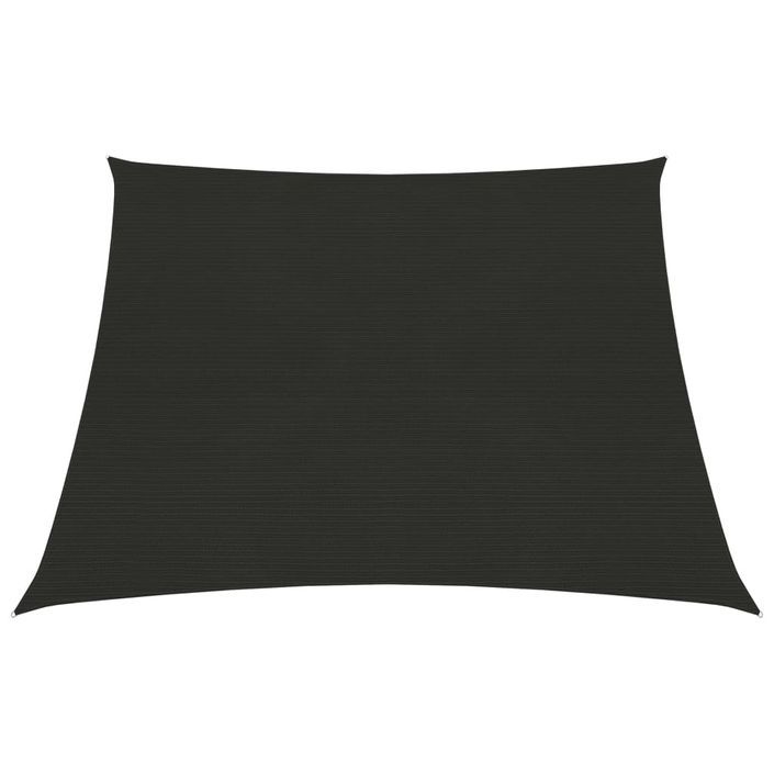 Voile d'ombrage 160 g/m² Noir 3/4x3 m PEHD - Photo n°1