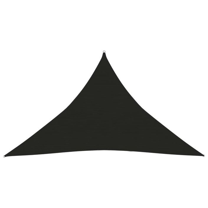 Voile d'ombrage 160 g/m² Noir 3,5x3,5x4,9 m PEHD - Photo n°1