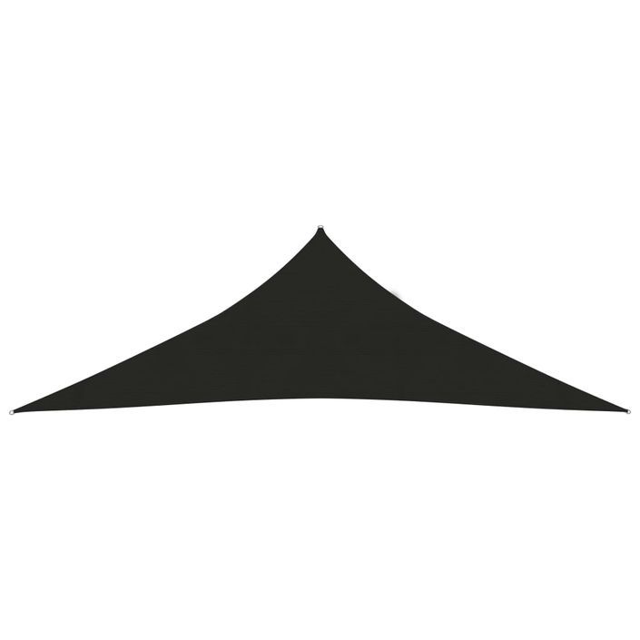 Voile d'ombrage 160 g/m² Noir 3,5x3,5x4,9 m PEHD - Photo n°3