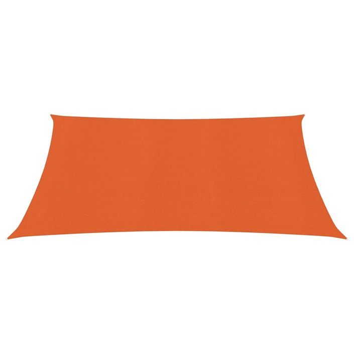 Voile d'ombrage 160 g/m² Orange 2,5x2,5 m PEHD - Photo n°3