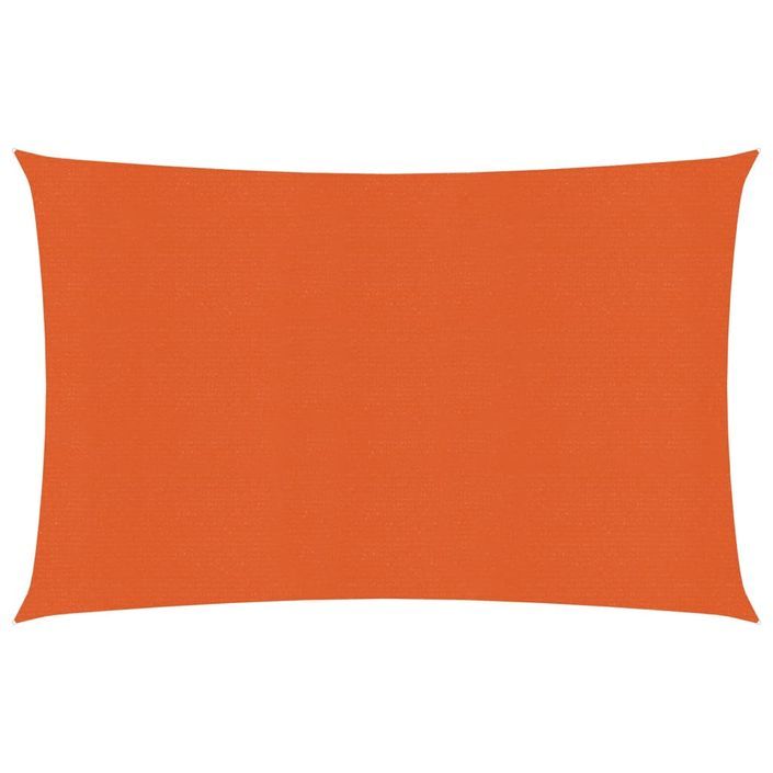 Voile d'ombrage 160 g/m² Orange 2,5x3,5 m PEHD - Photo n°1