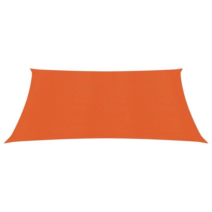 Voile d'ombrage 160 g/m² Orange 2,5x3 m PEHD - Photo n°3