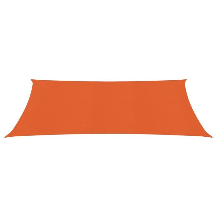 Voile d'ombrage 160 g/m² Orange 2,5x5 m PEHD - Photo n°3