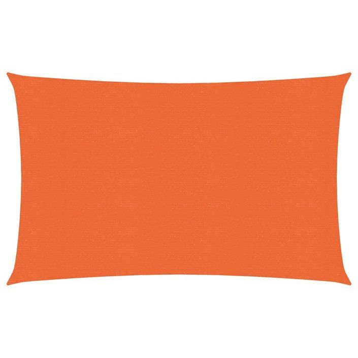 Voile d'ombrage 160 g/m² Orange 3,5x5 m PEHD - Photo n°1