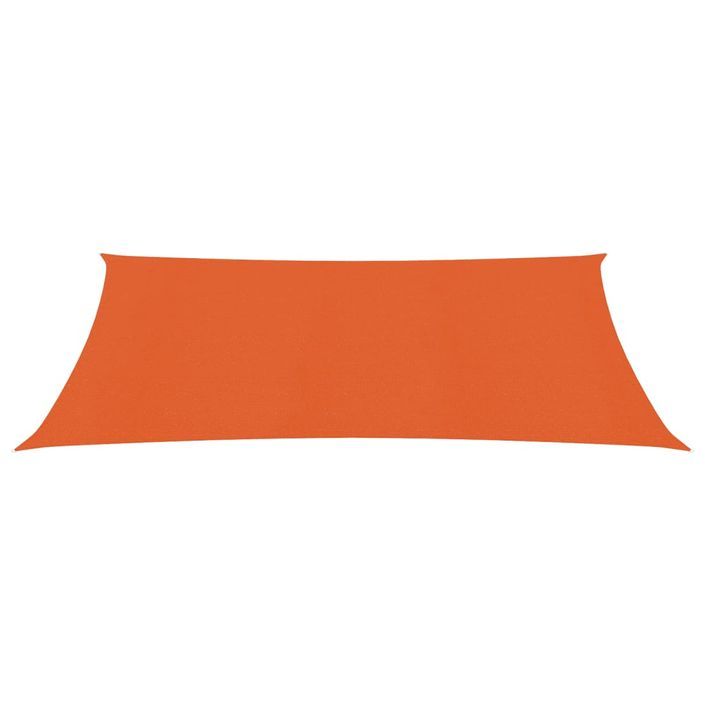 Voile d'ombrage 160 g/m² Orange 3x4 m PEHD - Photo n°2