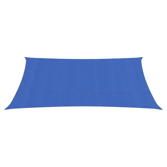 Voile d'ombrage 160 g/m² rectangulaire bleu 3x4 m PEHD - Photo n°2