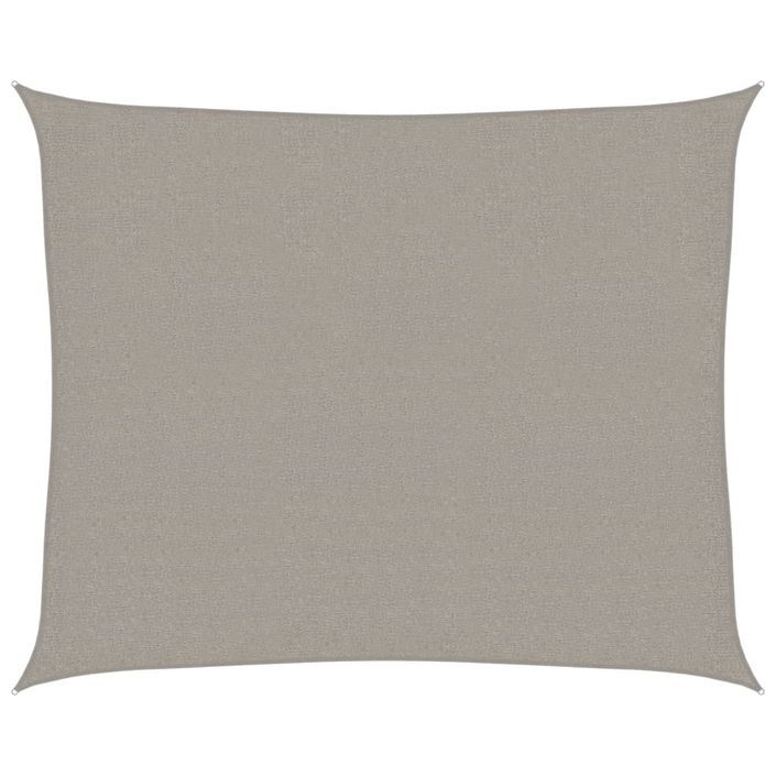 Voile d'ombrage 160 g/m² rectangulaire gris clair 2,5x3 m PEHD - Photo n°2