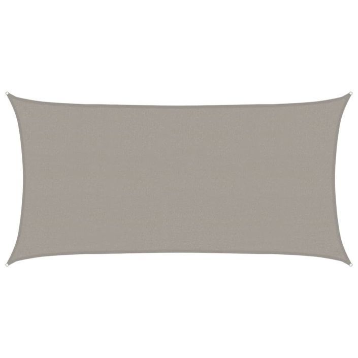 Voile d'ombrage 160 g/m² rectangulaire gris clair 2,5x4,5m PEHD - Photo n°2