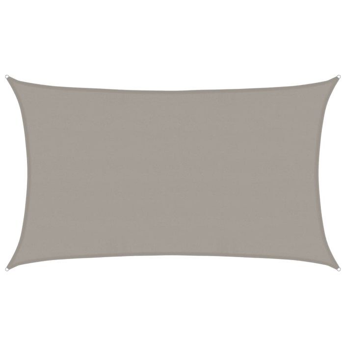 Voile d'ombrage 160 g/m² rectangulaire gris clair 5x8 m PEHD - Photo n°2