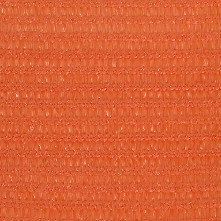 Voile d'ombrage 160 g/m² rectangulaire orange 5x7 m PEHD - Photo n°5